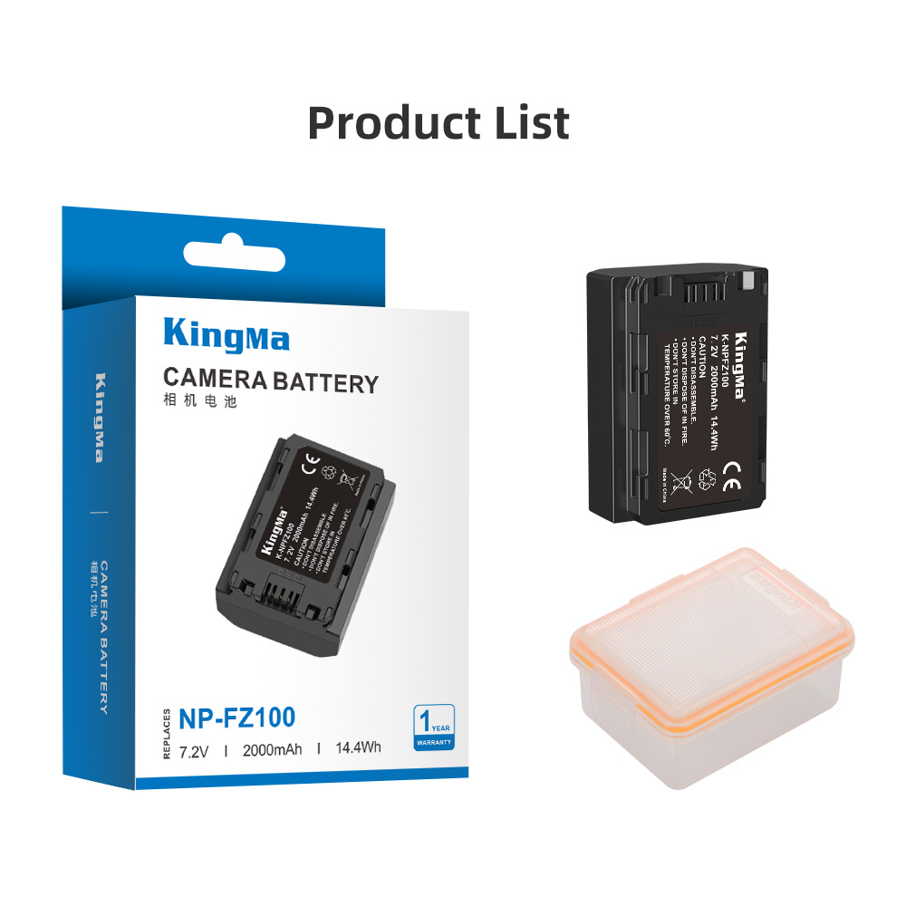 Kingma NP-FZ100 baterija 2000mAh - 5